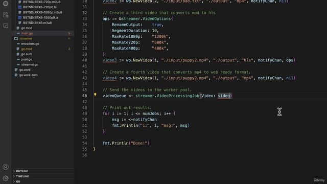 112 - Trying out our worker pool with four videos смотреть онлайн