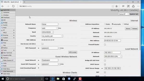 MikroTik Урок 6 – Использование WebFig