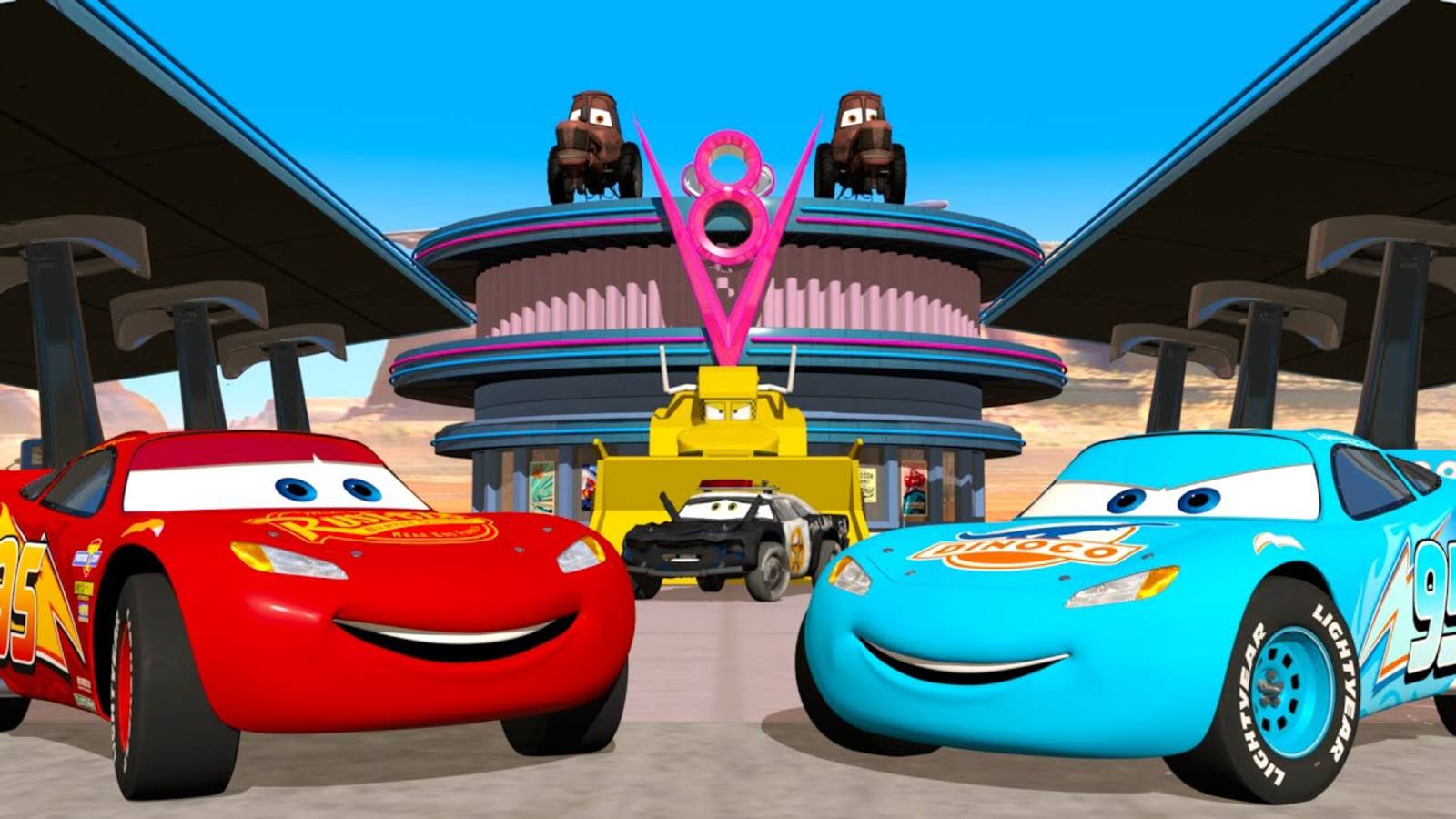 ТАЧКИ МОЛНИЯ МАККУИН ПОПАДАЕТ В ПРОШЛОЕ В МИР ДИНОЗАВРОВ смотреть онлайн