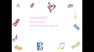 Тренажёр "Буквенное обозначение звуков, тональностей"