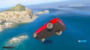 СПУСК БЕЗ ТОРМОЗОВ НА САМОМ ДЛИННОМ ЛИМУЗИНЕ FIAT STRADA ПО ТРАМПЛИНУ В ГТА 5