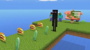 Майнкрафт фастфуд челлендж, кто больше съест еды?