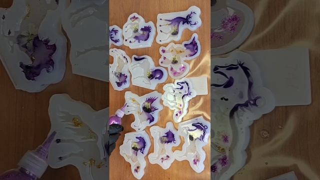 МК заливка лошадей из эпоксидной смолы. смотреть онлайн