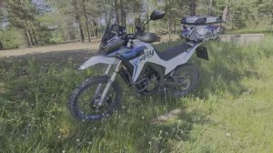 Обкатка Voge rally 300 2025 года на новой кроссовой резине по лесным дорогам Сосногорского района.