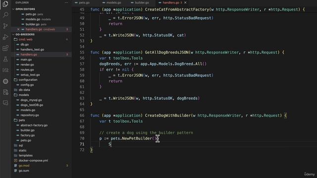 58 - Setting up a handler to use our Builder pattern смотреть онлайн