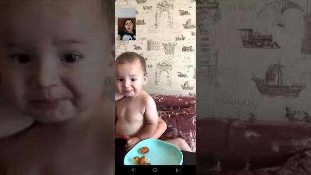 На видео связи с бабушкой Олей смотреть онлайн