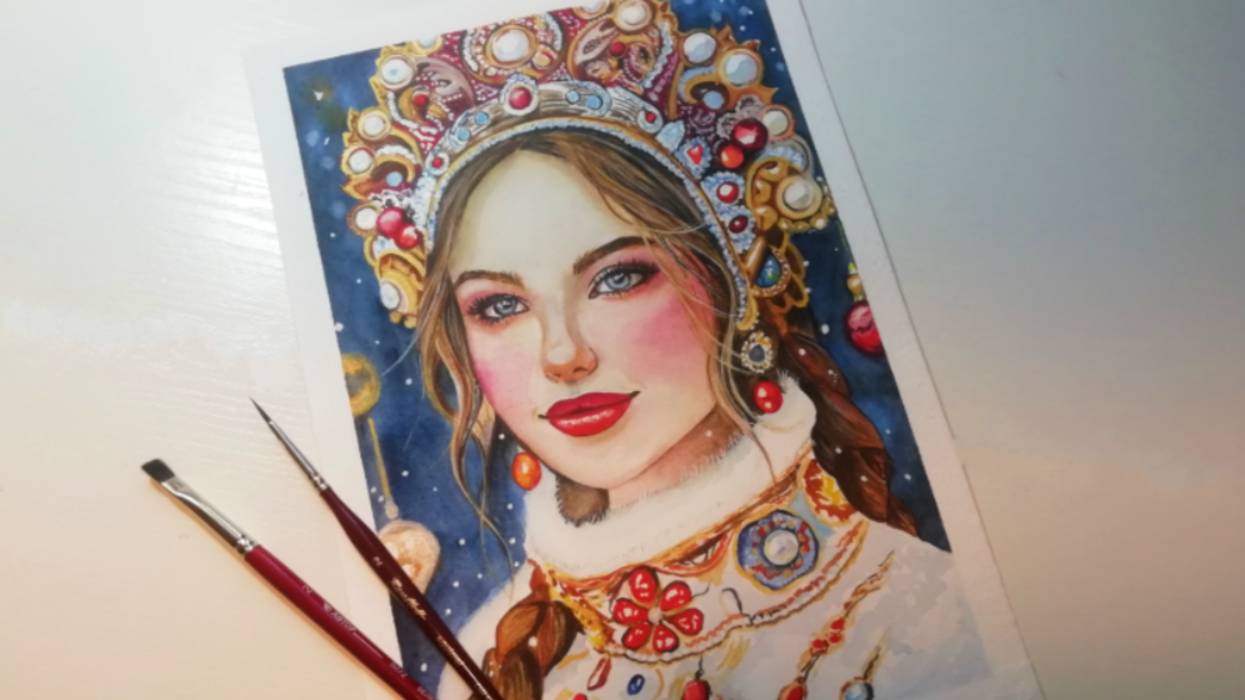 👑Портрет акварелью / Portrait In Watercolor👑