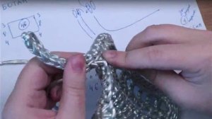 Вяжем вместе летнюю сумку. 2 часть.