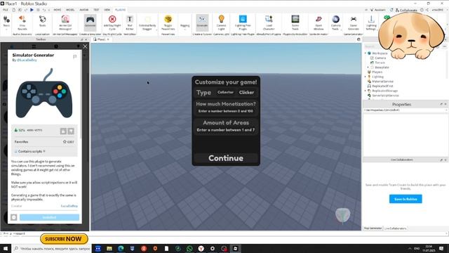 туториал как сделать симулятор за 1 клик в Roblox Studio смотреть онлайн