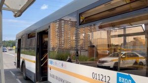 Автобус ЛиАЗ-5292.60 следует по маршруту 1225C ”Школа(Вертолётная ул.) - МЦД Люберцы - Школа”