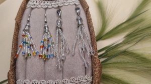 1000034491.mp4 Серьги грозди с австрийскими бусинами .
