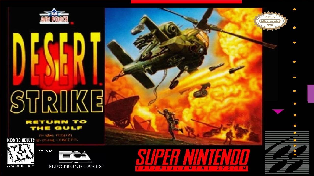Desert Strike - Return to the Gulf (SNES) Полное прохождение смотреть онлайн