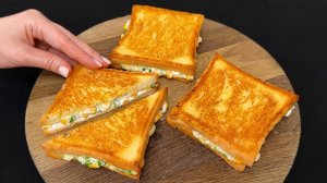 Самый вкусный сэндвич с сыром и майонезом! Все в восторге от этого быстрого рецепта