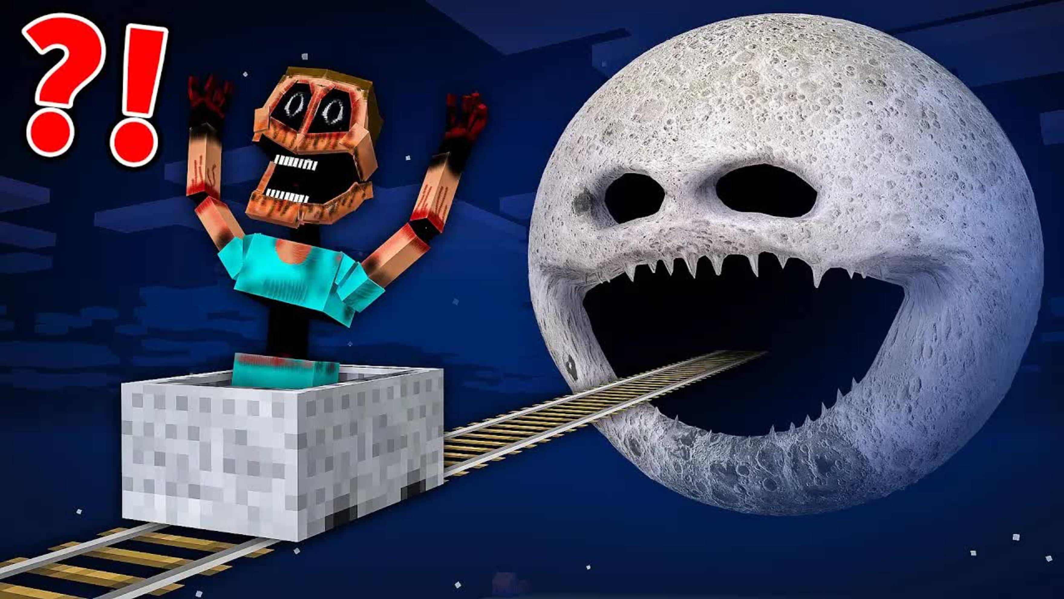 Злая ЛУНА прикалывается над Мимикристом в Майнкрафте