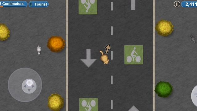 Кот ест велосипедистов в Tasty Planet.