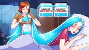 Мои волосы не такие как у всех и моя мама пользуется этим