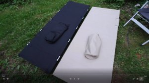 Кровать складная кемпинговая, раскладушка облегченная - версия Германия(Китай) и просто Китай.