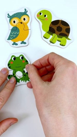 Развиваем Речь и Моторику! 🧩 Животные из Пазлов #shorts