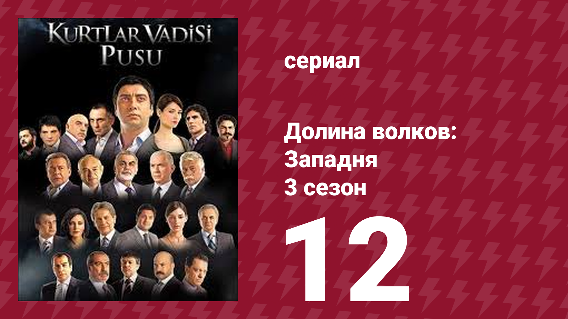 Долина волков: Западня 3 сезон 12 серия (сериал, 2007) смотреть онлайн