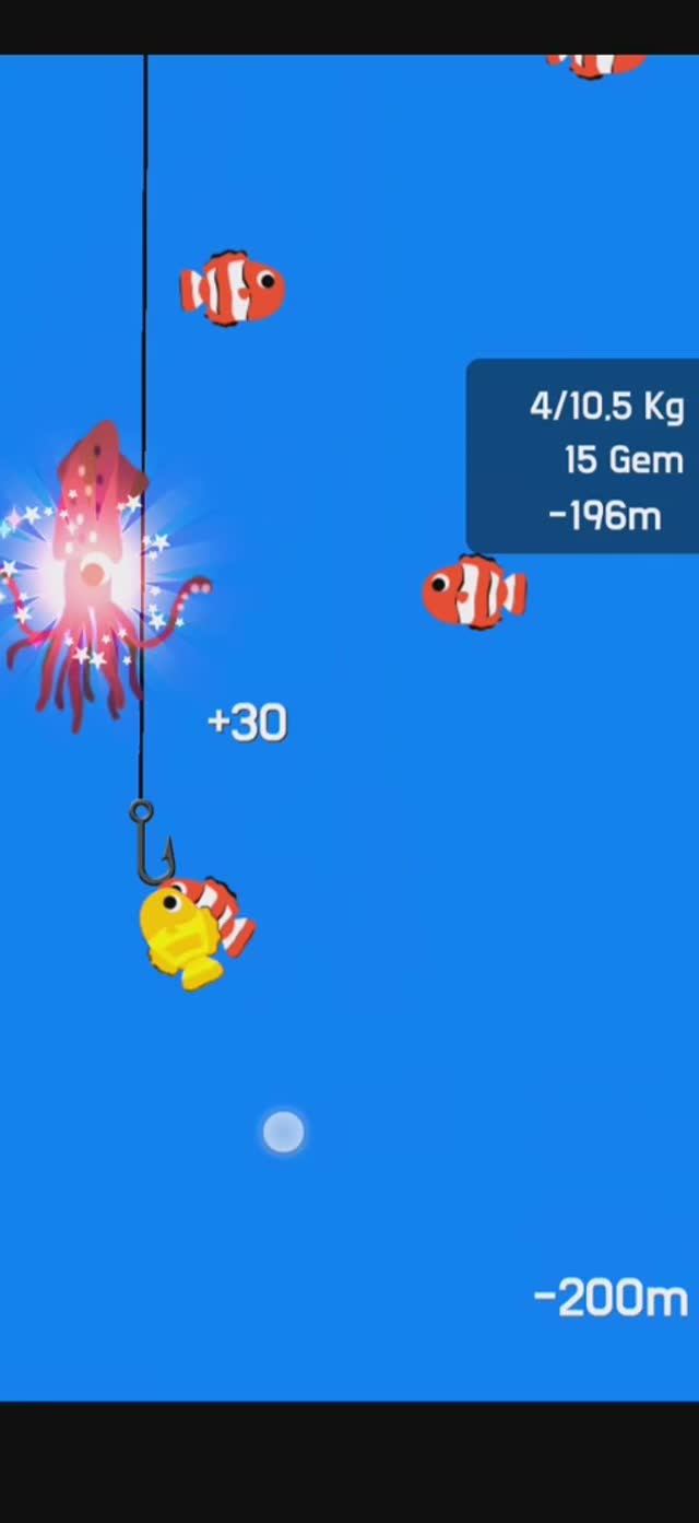 Ловля рыбы и осьминогов в новой игре, которая как всегда называется Cat fishing.