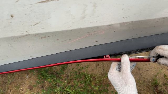 Как снять красную вставку (молдинг) в Changan (чанган) Uni-s (cs-55)