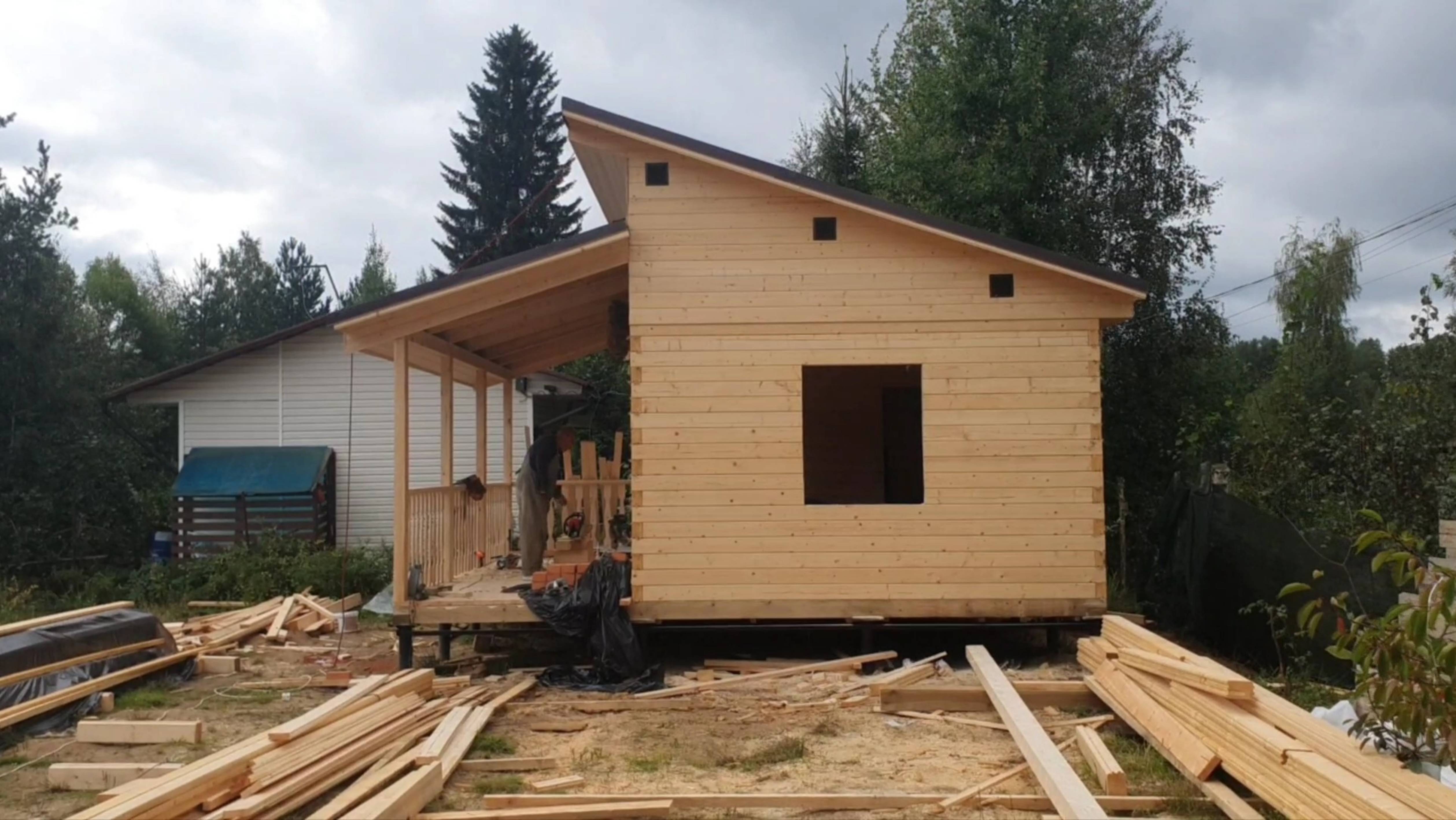 СК Заказ-Дом: строительство на заказ бани из профилированного бруса камерной сушки под ключ смотреть онлайн