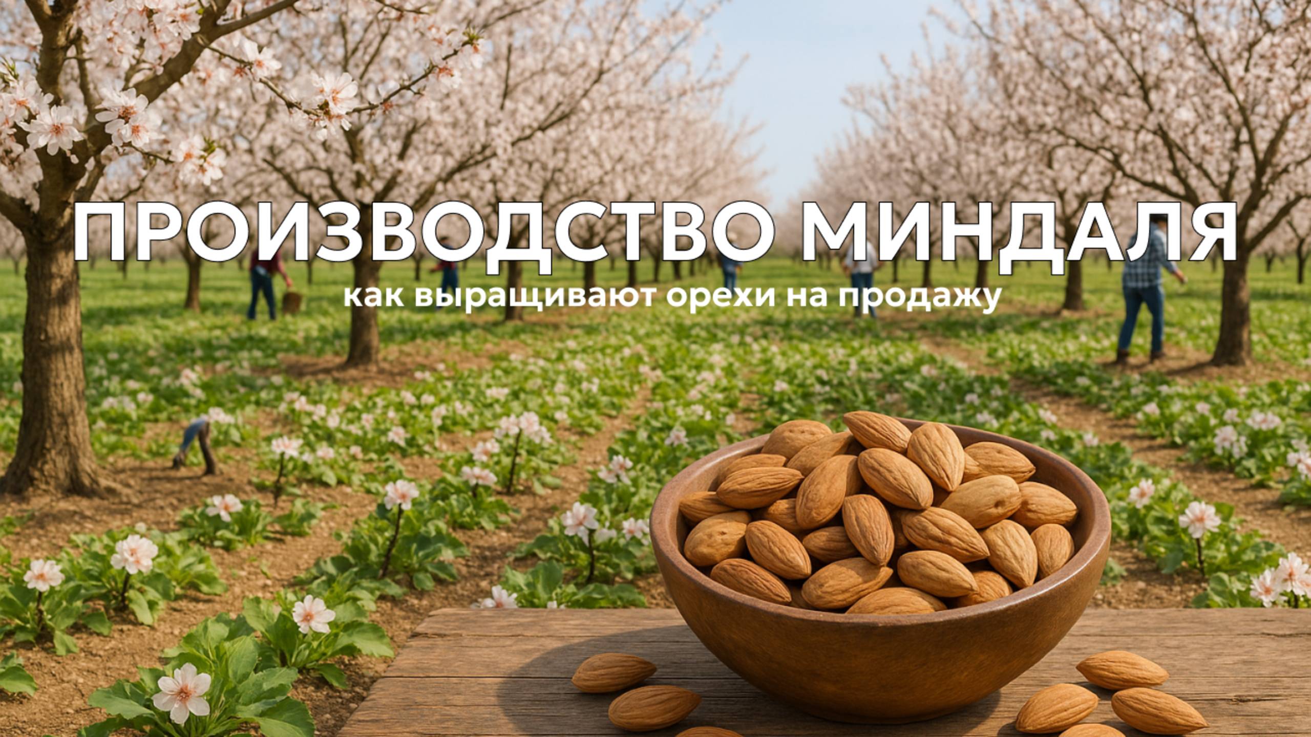 Производство миндаля: как выращивают орехи на продажу 🥜 смотреть онлайн