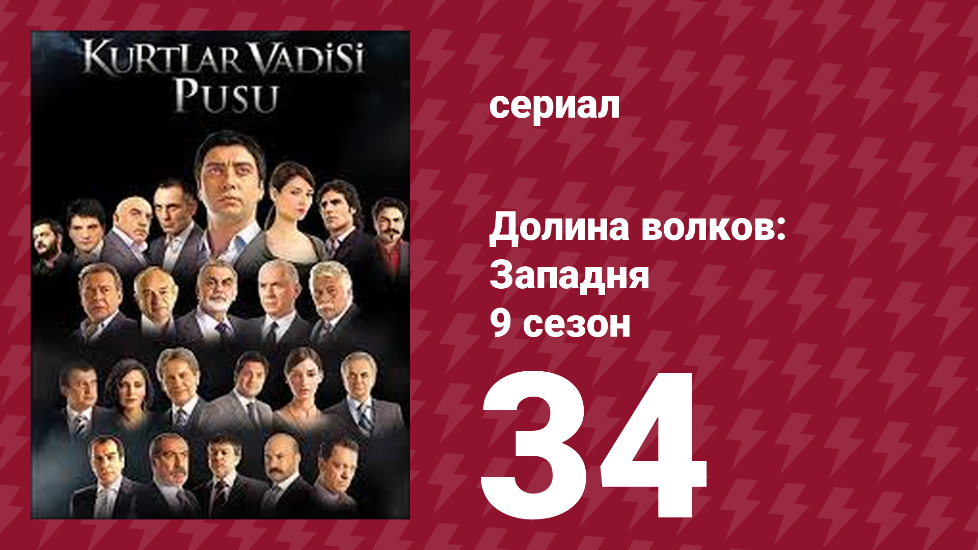 Долина волков: Западня 9 сезон 34 серия (сериал, 2010) смотреть онлайн