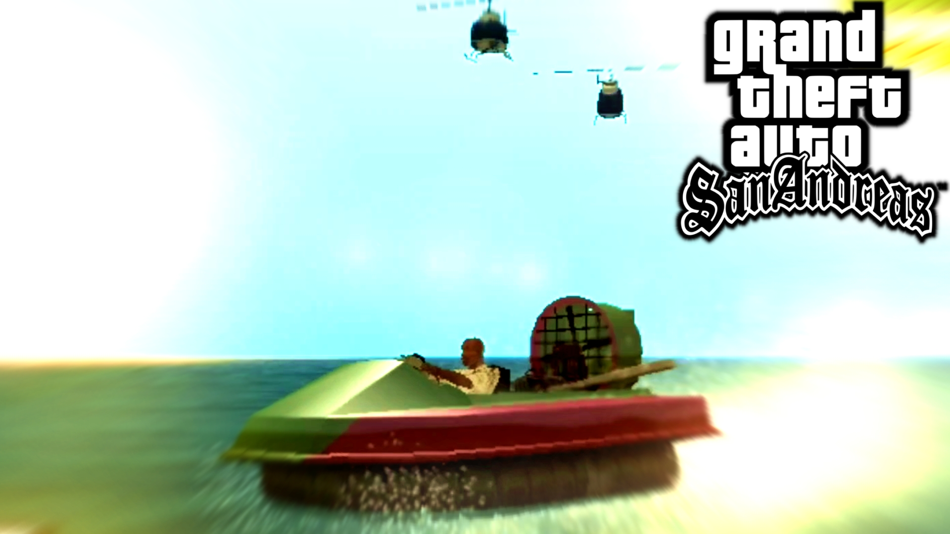 Уезжаю от птичек на воздушной подушке в ГТА Сан Андреас смотреть онлайн
