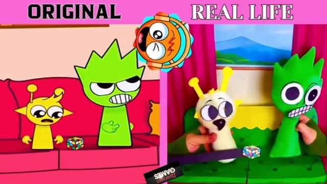 СПРУНКИ из ТИК ТОК! Жизни реальной СПРУНКИ ещё круче! Sprunki incredibox really! смотреть онлайн