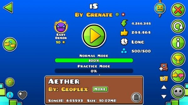 Прохожу Самый легчайший уровень в гд!