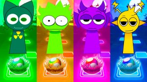 Спрунки 145 уровень - Мультики про Спрунке | МУЛЬТФИЛЬМЫ SPRUNKI в Tiles Hop