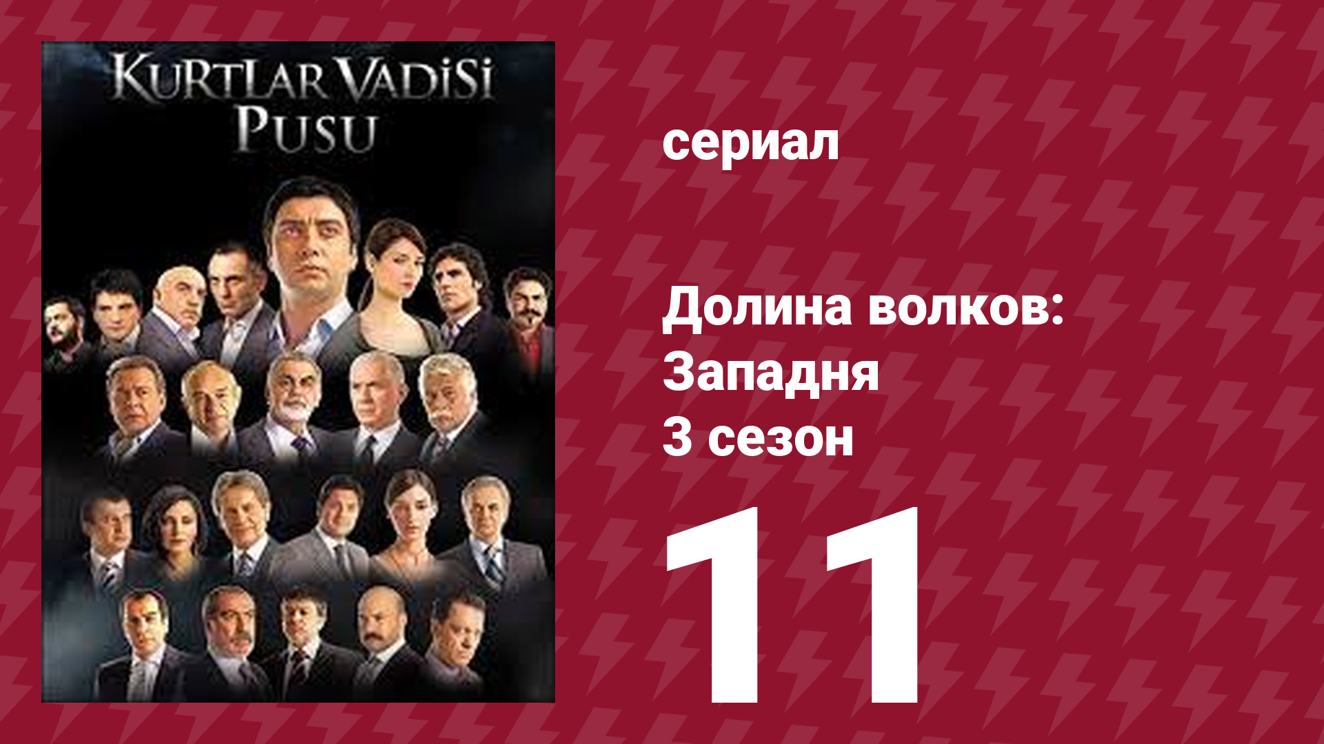 Долина волков: Западня 3 сезон 11 серия (сериал, 2007) смотреть онлайн