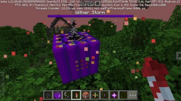 обзор мода Crackers wither storm bedrock port