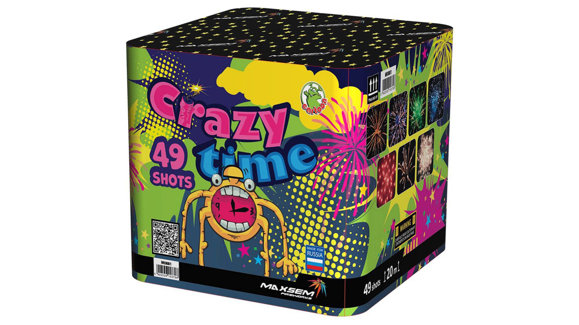 M0881 Салют "CRAZY TIME" (0,8" х 49 залпов) "Maxsem" смотреть онлайн