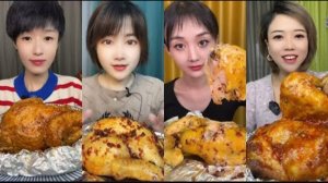 Китайский мукбанг. Курица с соусом