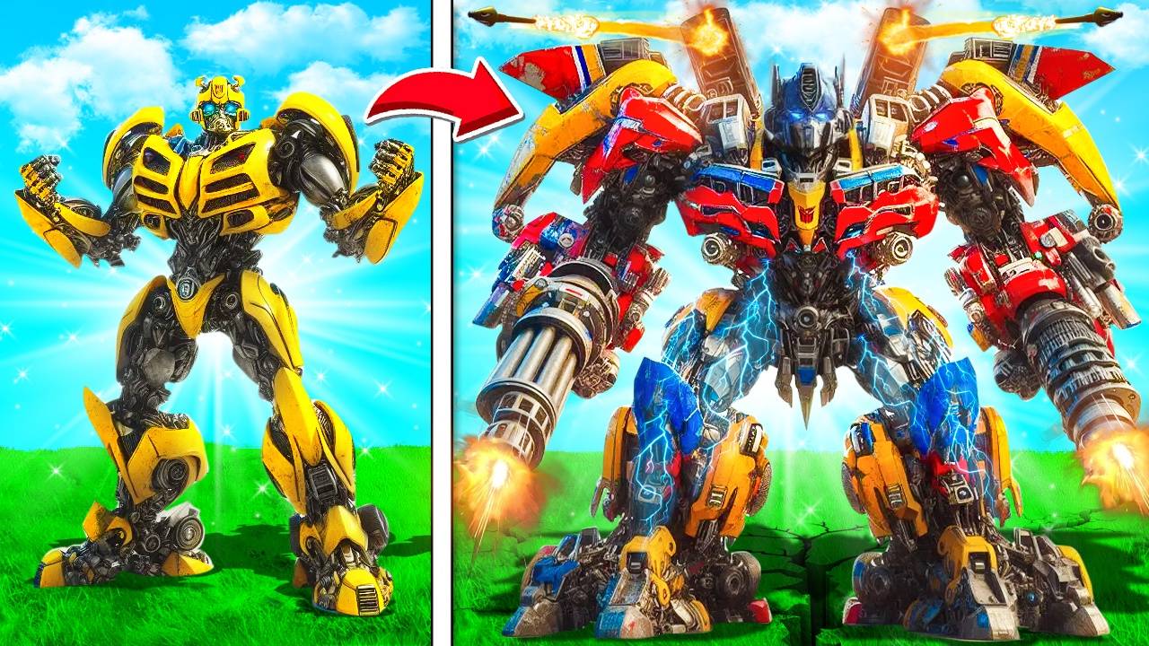 ПРОКАЧАЛ БАМБЛБИ В ОПТИМУСА ПРАЙМА в ГТА 5! ТРАНСФОРМЕРЫ ЭВОЛЮЦИЯ GTA 5 ONLINE смотреть онлайн