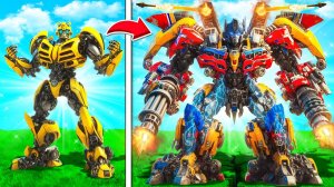 ПРОКАЧАЛ БАМБЛБИ В ОПТИМУСА ПРАЙМА в ГТА 5! ТРАНСФОРМЕРЫ ЭВОЛЮЦИЯ GTA 5 ONLINE