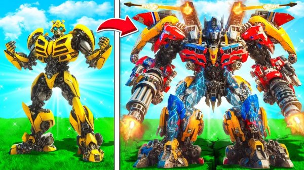 ПРОКАЧАЛ БАМБЛБИ В ОПТИМУСА ПРАЙМА в ГТА 5! ТРАНСФОРМЕРЫ ЭВОЛЮЦИЯ GTA 5 ONLINE