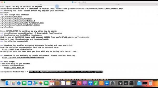 003 Homebrew for MacOS