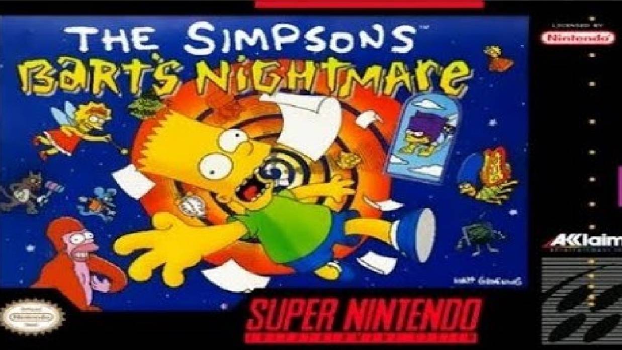 The Simpsons - Bart’s Nightmare (SNES) Полное прохождение смотреть онлайн