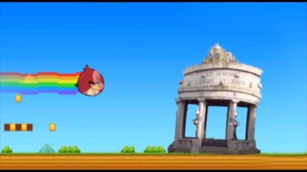NYAN CAT VS ANGRY BIRDS VS SUPERMARIO