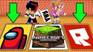 Майнкрафт но ЯМЫ Among Us и Роблокс в МАЙНКРАФТ ДЕВУШКА НУБ И ПРО ТРОЛЛИНГ MINECRAFT Евгенбро