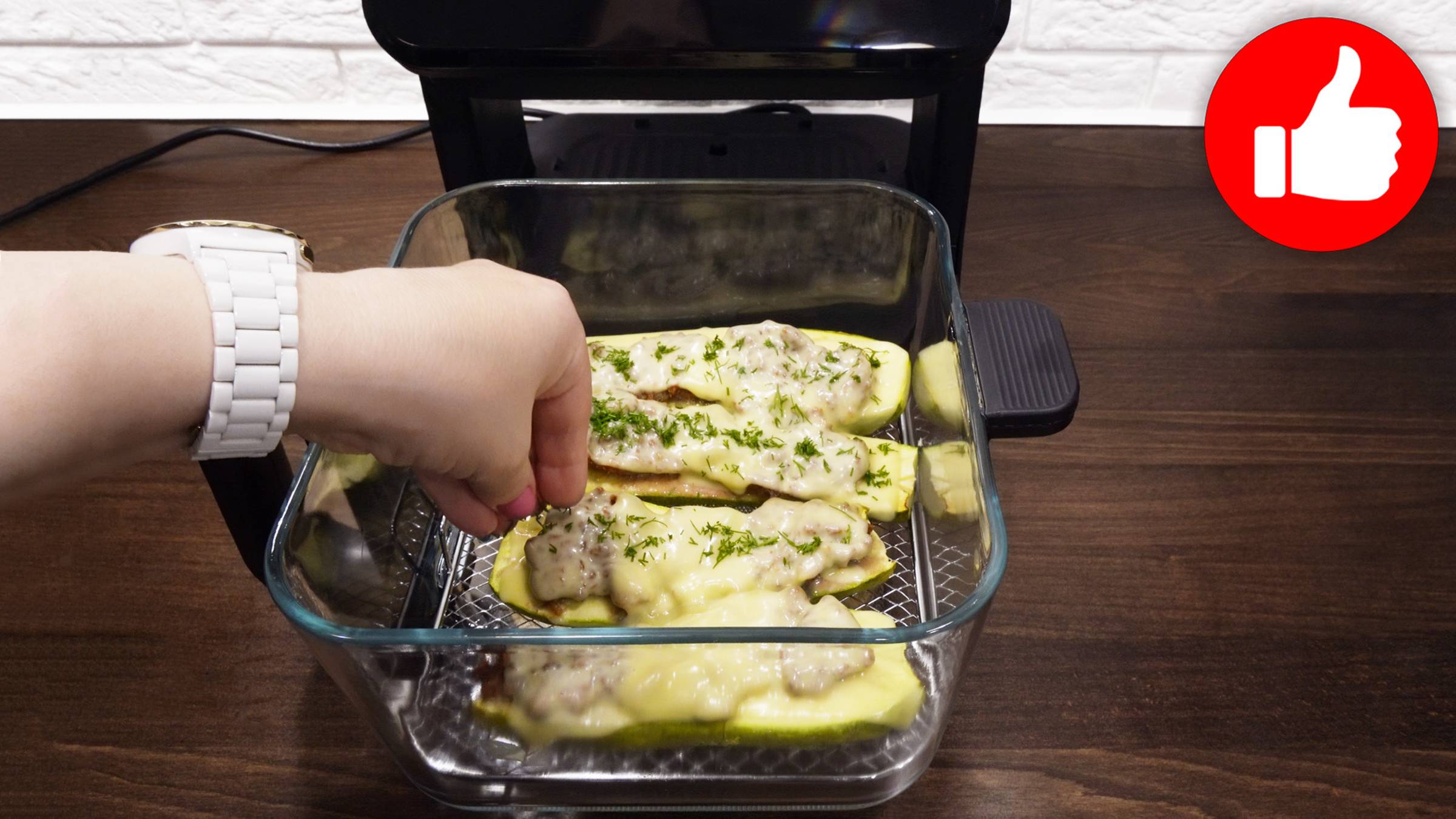 Как вкусно приготовить кабачки. Просто и Быстро. Кабачки с фаршем в аэрогриле смотреть онлайн