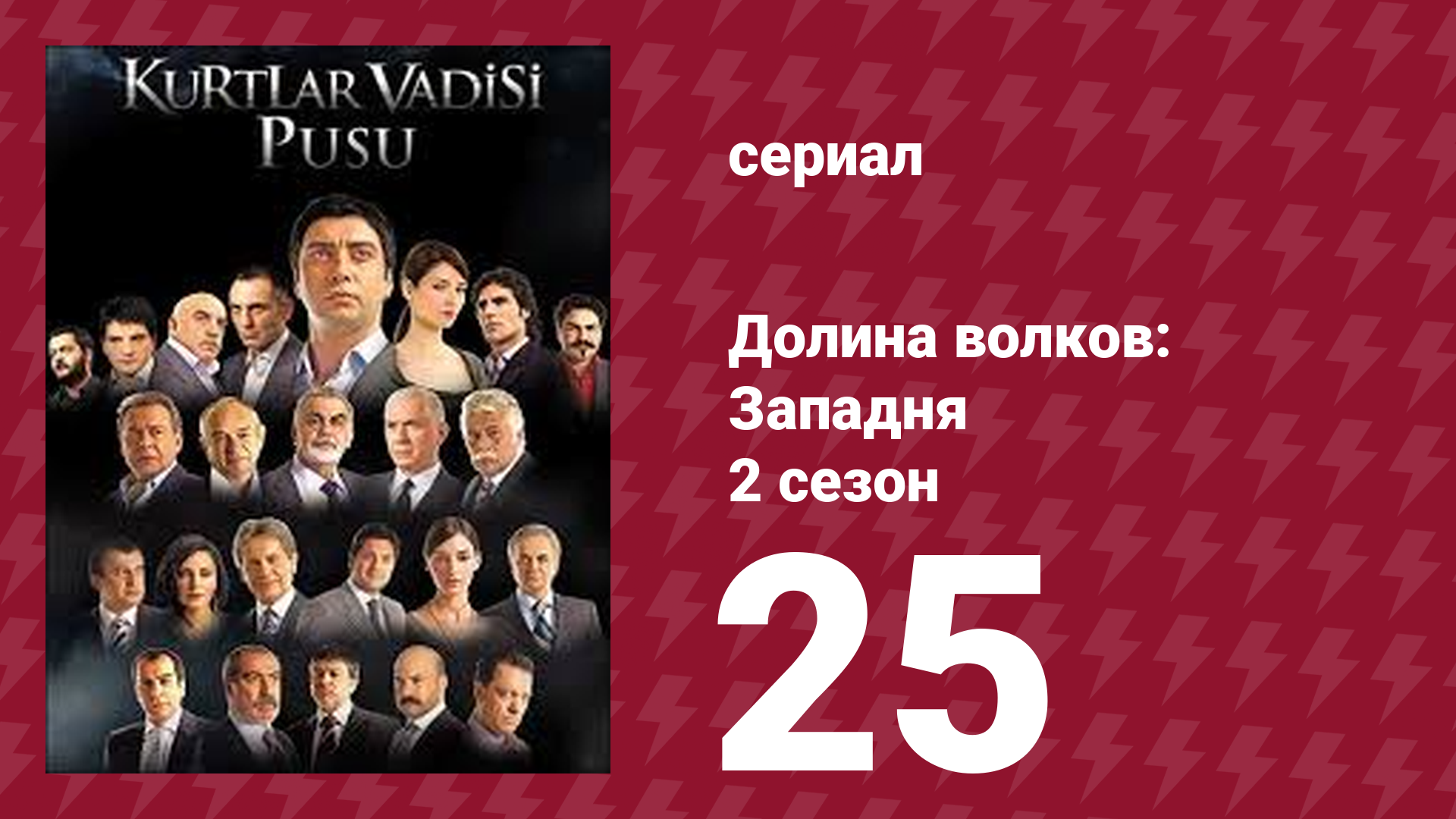 Долина волков: Западня 2 сезон 25 серия (сериал, 2007) смотреть онлайн