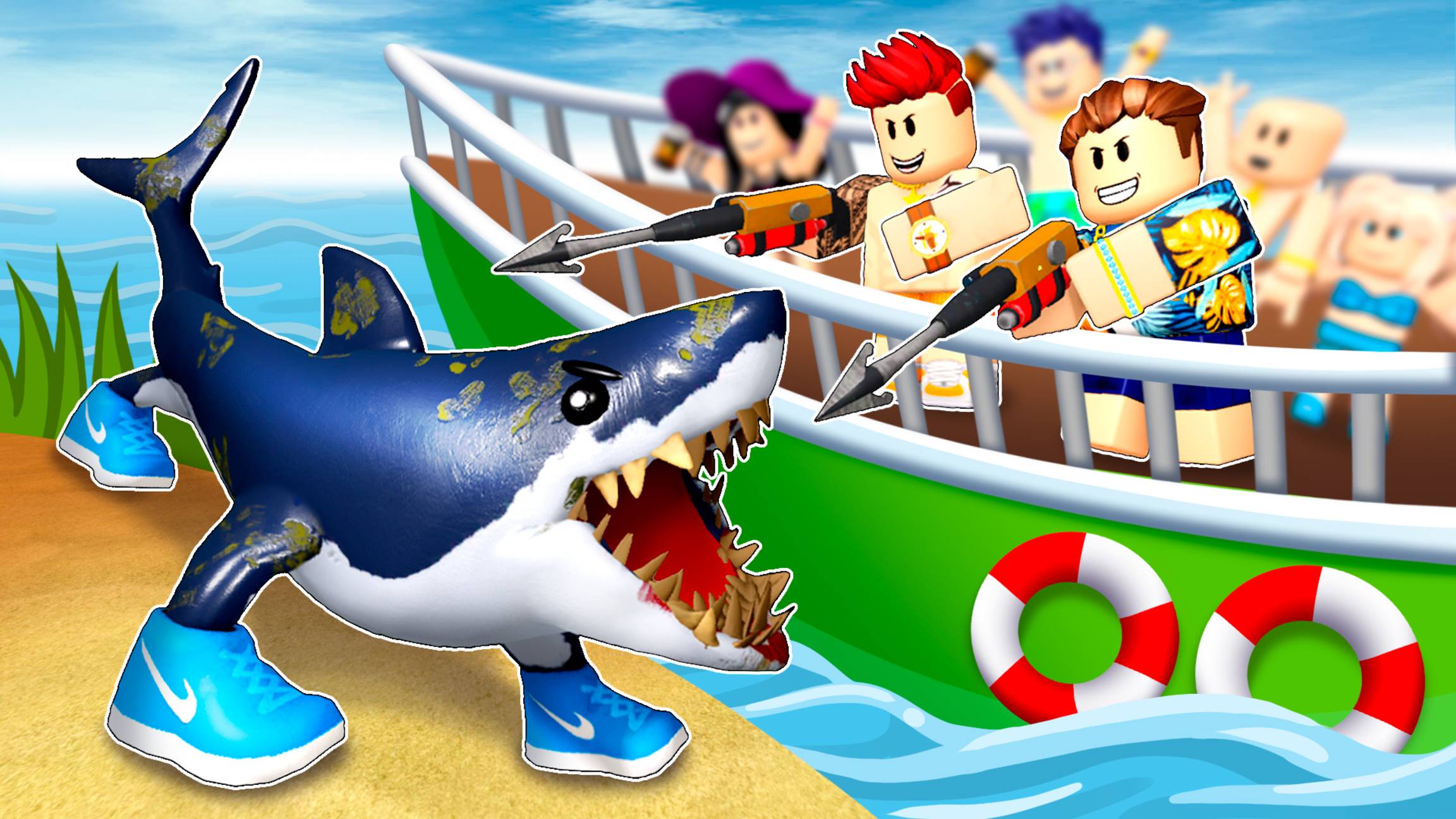 Тралалеро Тралала - сборник, все серии (страшная история в Роблоксе) смотреть онлайн