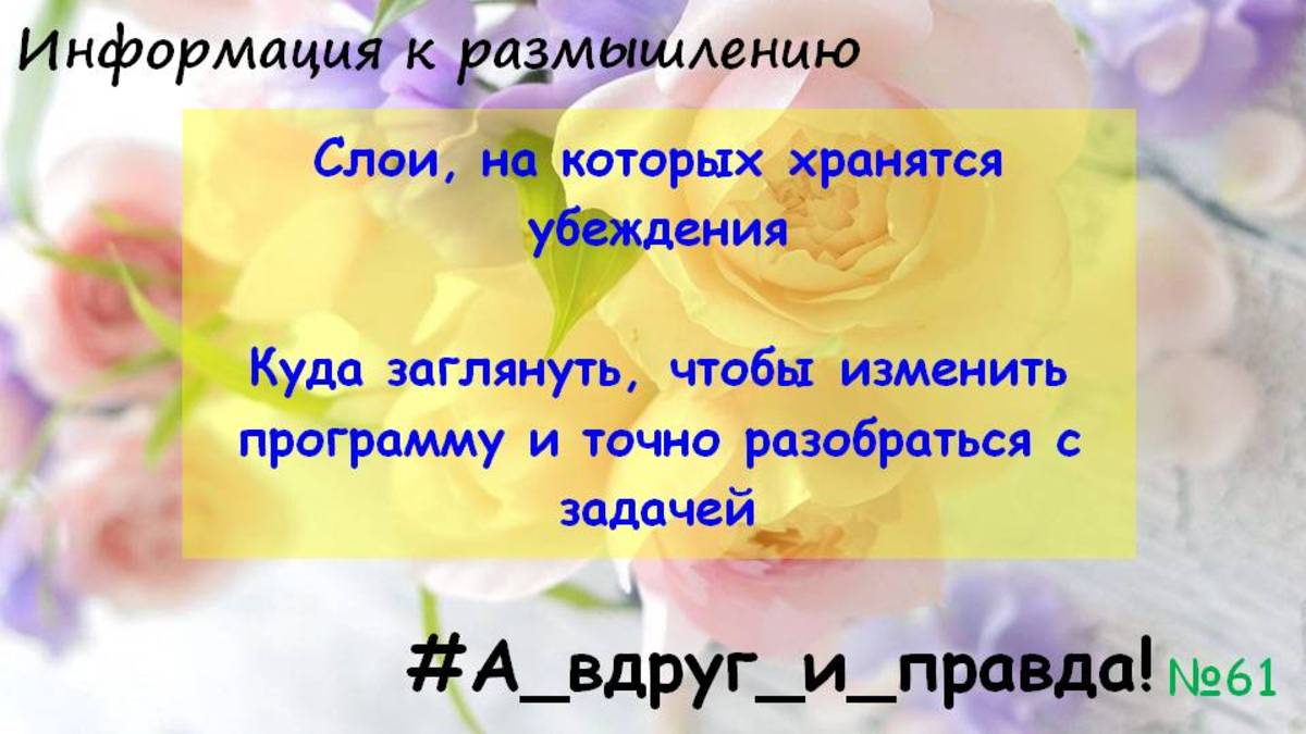 Слои, на которых хранятся убеждения смотреть онлайн