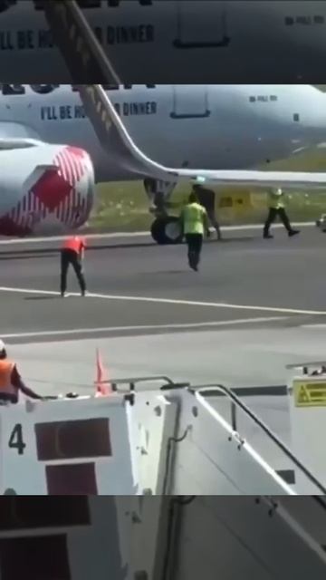 В Италии мужчина бросился в турбину самолёта — его разрубило на части прямо на взлётке. смотреть онлайн