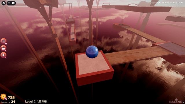 Роблокс / лови баланс / все дальше и дальше №16