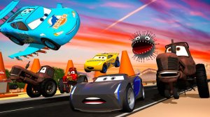 ЛЕТАЮЩИЙ МОЛНИЯ МАККУИН СПАСАЕТ РАДИАТОР СПРИНГС МУЛЬТ ТАЧКИ